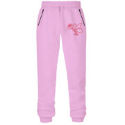 Штани з футера без начісу Мама (метелик-троянда)