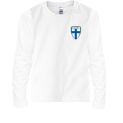 Дитяча футболка з довгим рукавом Збірна Фінляндії по футболу