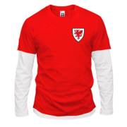 Комбинированный лонгслив Сборная Уэльса по футболу