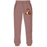 Штани з футера без начісу Коричнева Змія