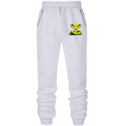 Штани з футера без начісу Зелена змія