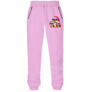 Штани з футера без начісу Новорічна змія зі змієнятами