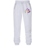 Штани з футера без начісу з лавандовими подарунками