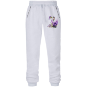 Штани з футера без начісу "Вуличний ліхтар із лавандою" (2)