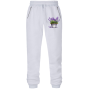 Штани з футера без начісу з лавандою в горщику