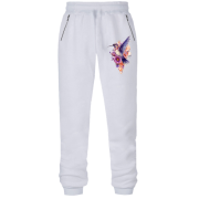 Штани з футера без начісу Птах з квітами (АРТ)