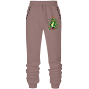 Штани з футера без начісу Ялинка з драконів