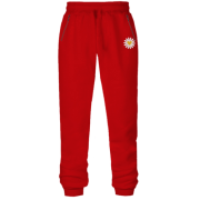 Штани з футера без начісу Ромашка з сердечком (Вишивка)