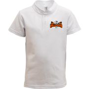 Дитяча футболка поло Надпись Halloween с тыквами