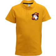 Дитяча футболка поло Маленький привид з гарбузом