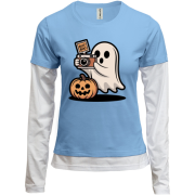 Комбінований лонгслів Привид з фотоапаратом