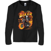 Дитяча футболка з довгим рукавом Fire Biker