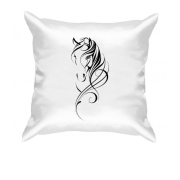 Подушка з конем у стилі трайбл