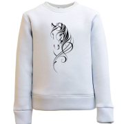 Дитячий світшот з конем у стилі трайбл