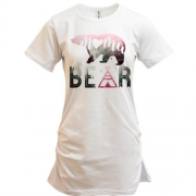 Подовжена футболка з ведмедицею Mama bear
