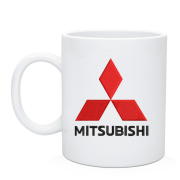 Чашка с лого Mitsubishi (Вышивка)