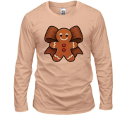 Лонгслів Новорічне печиво із бантом