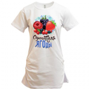 Подовжена футболка з ягодами (одного поля ягоди 2)