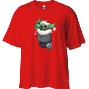 Футболка Oversize Новогодний Йода