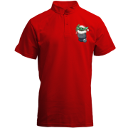 Футболка з коміром стійкою Новорічний Йода