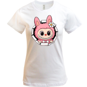 Футболка Лабубу рожевий прорив