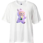 Футболка Oversize Labubu розовый (2)