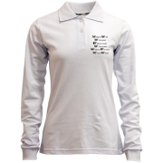 Лонгслів поло Питання до мотоцикліста (для жінки)