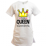 Подовжена футболка Little queen af great family