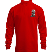 Лонгслів поло зі стійкою з котом у гірлянді