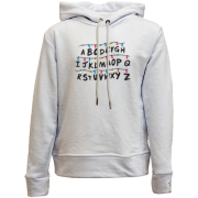 Детский худи без флиса Stranger things alphabet