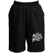 Шорты с надписью "Молодость всё прощает"