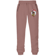 Штаны из футера без начеса с рождественским мопсом