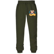 Штани з футера без начісу з українкою "Ukraine!"