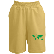 Шорти Шелдона з мапою світу