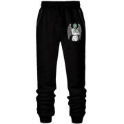 Штани з футера без начісу з лікарем - янголом