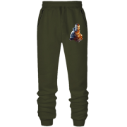 Штаны из футера без начеса с бойцом и шевроном "УКРОП"