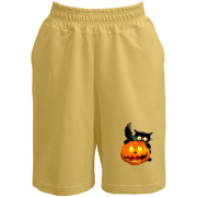 Шорты с тыквой и котом