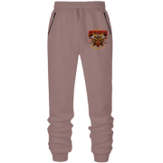 Штани з футера без начісу "Маска самурая"