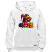 Худи BASE Новогодняя лошадка с мандаринами