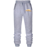 Штаны из футера без начеса со ждущим псом