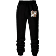 Штаны из футера без начеса Baby groot and unicorn