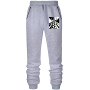 Штаны из футера без начеса Black and white portrait abstraction