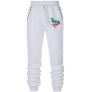 Штаны из футера без начеса Portrait with colored strokes