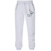 Штаны из футера без начеса Flamingo + Mermaid + Unicorn
