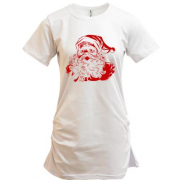 Подовжена футболка з Дідусем Морозом