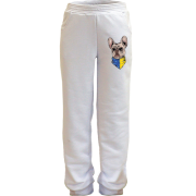 Детские штаны с Французским бульдогом "Ukraine style"