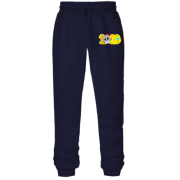 Штаны из футера без начеса с крысой и надписью 2020