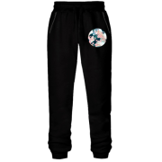 Штаны из футера без начеса с семейством крыс