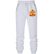 Штаны из футера без начеса с надписью "Мальчишник: Отдыхаем хорошо"