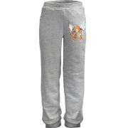 Детские штаны с котом в красивом шлеме